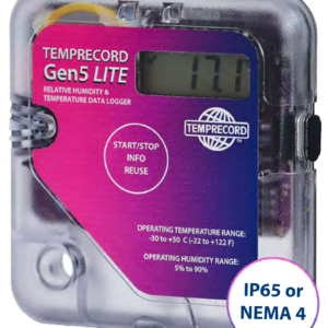Temprecord Gen5 LITE RH Temp & Humidity Logger | Opira